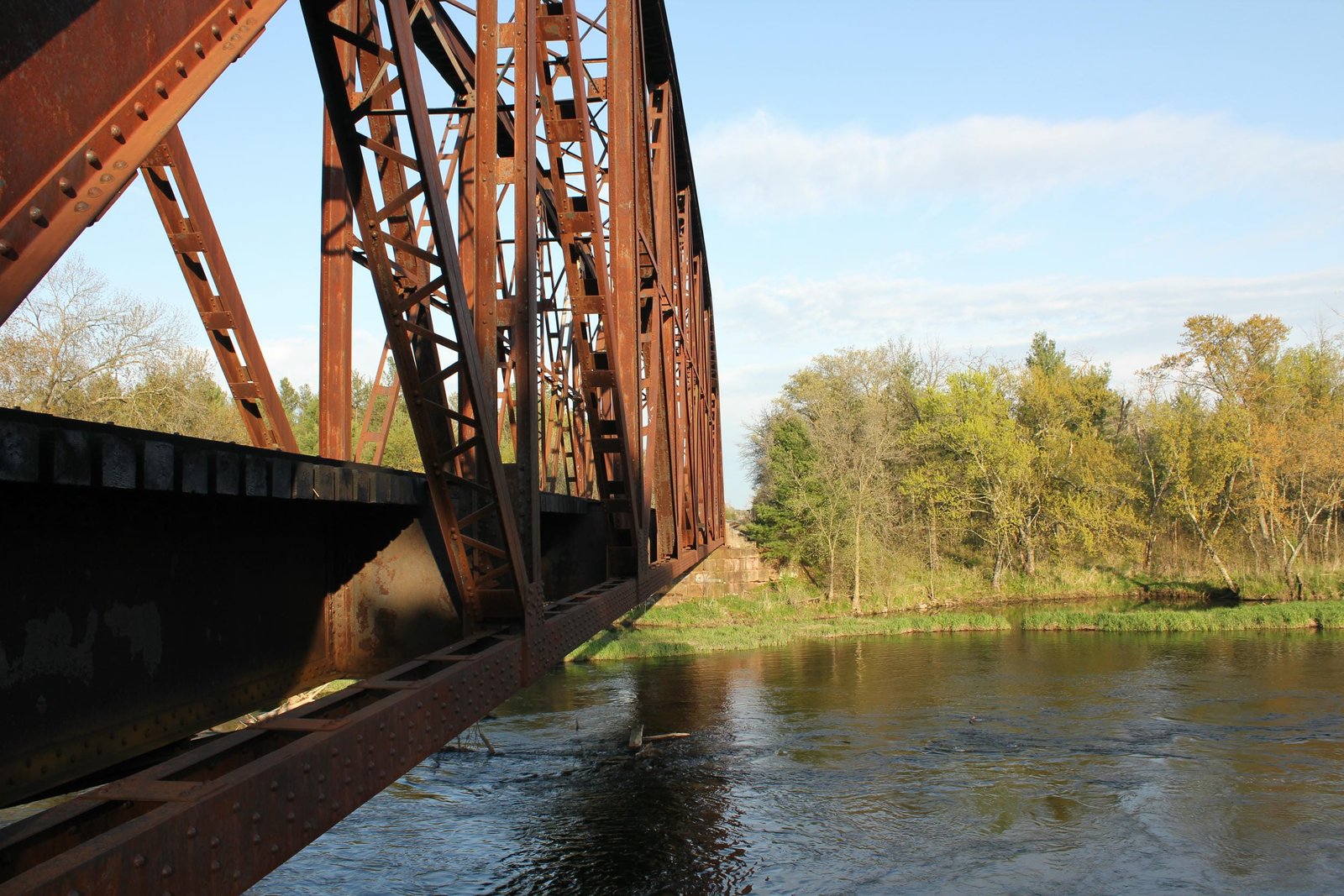 Looking east